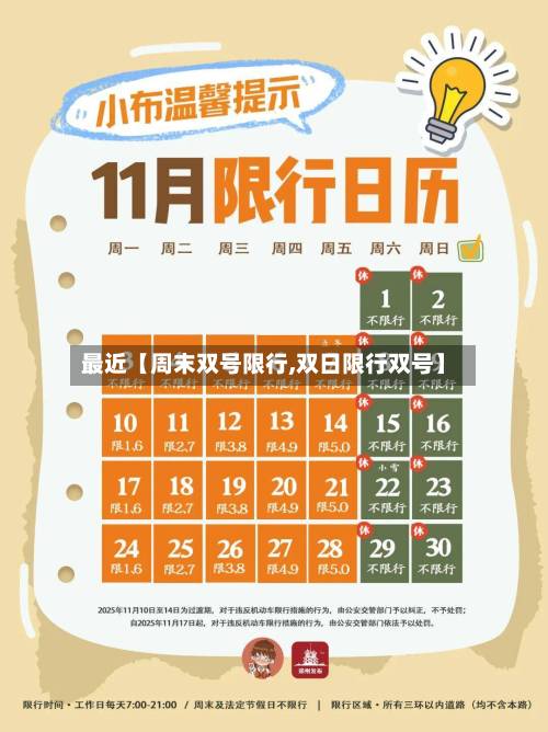 最近【周末双号限行,双日限行双号】