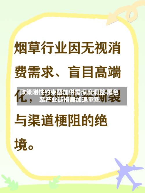 政策刚性约束叠加供需深度调整 黑色系产业链格局加速重塑-第2张图片