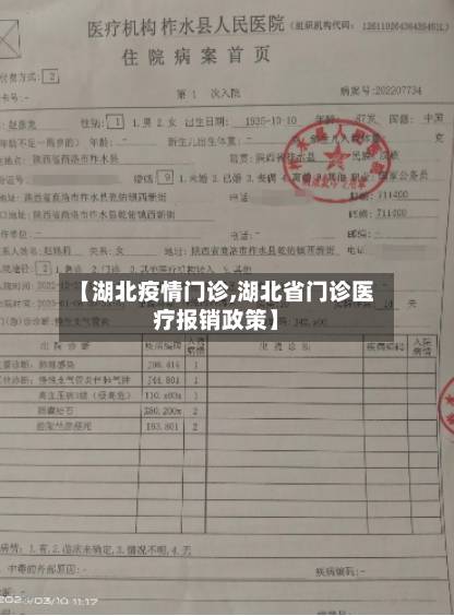 【湖北疫情门诊,湖北省门诊医疗报销政策】
