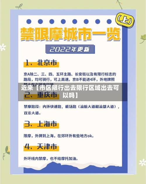 近来【市区限行出去限行区域出去可以吗】-第2张图片