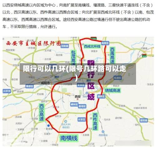 限行可以几环(限号几环路可以走)-第3张图片