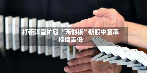 打新阵营扩容 “两创板	”新股中签率持续走低-第1张图片