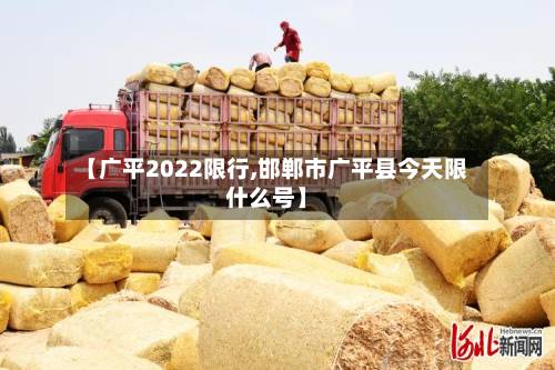【广平2022限行,邯郸市广平县今天限什么号】-第2张图片
