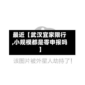 最近【武汉宜家限行,小规模都是零申报吗】-第2张图片