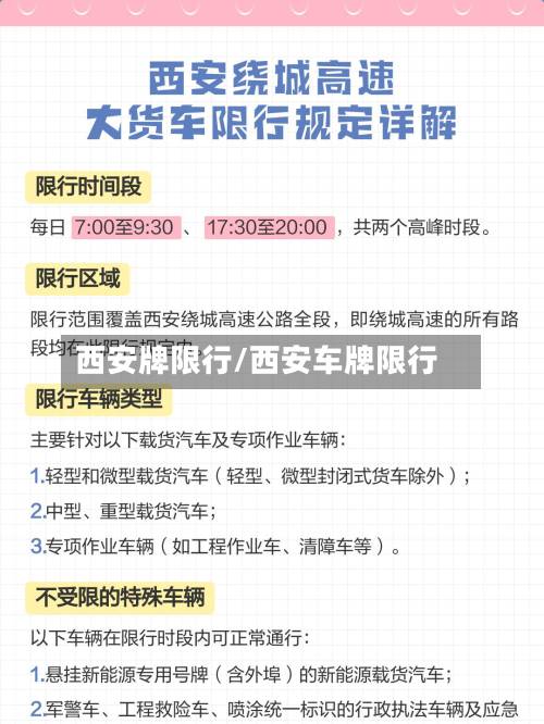 西安牌限行/西安车牌限行-第2张图片