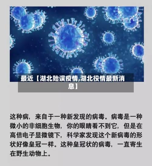 最近【湖北贻误疫情,湖北役情最新消息】