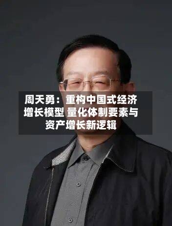 周天勇：重构中国式经济增长模型 量化体制要素与资产增长新逻辑-第3张图片