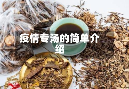 疫情专汤的简单介绍