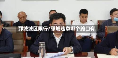 郓城城区限行/郓城违章哪个路口有