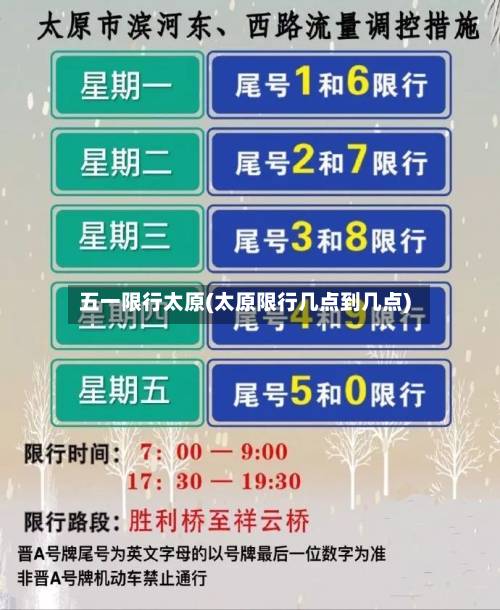 五一限行太原(太原限行几点到几点)