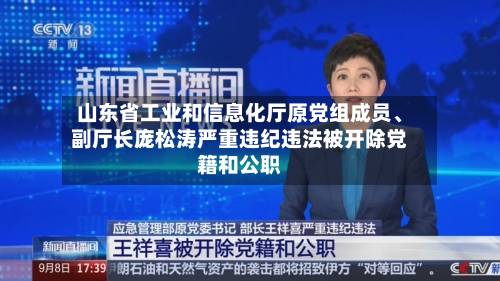 山东省工业和信息化厅原党组成员	、副厅长庞松涛严重违纪违法被开除党籍和公职-第2张图片