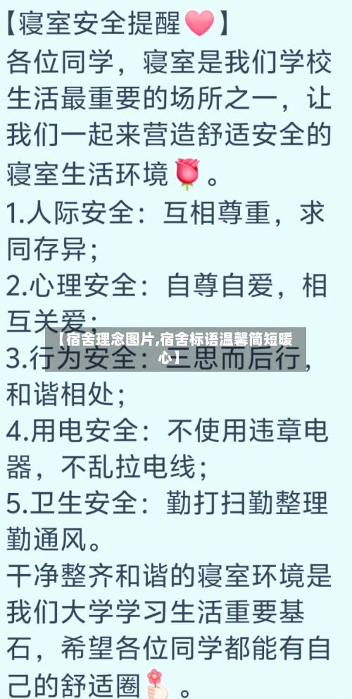 【宿舍理念图片,宿舍标语温馨简短暖心】