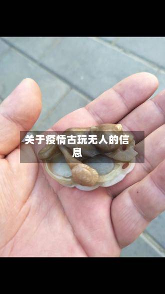 关于疫情古玩无人的信息-第3张图片