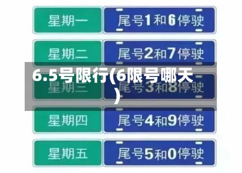6.5号限行(6限号哪天)-第3张图片