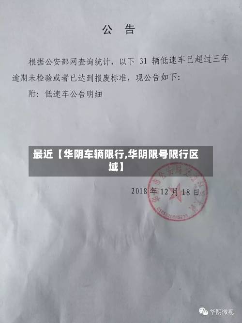 最近【华阴车辆限行,华阴限号限行区域】