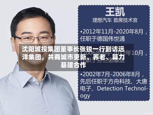 沈阳城投集团董事长张锐一行到访远洋集团，共商城市更新、养老、算力基建合作