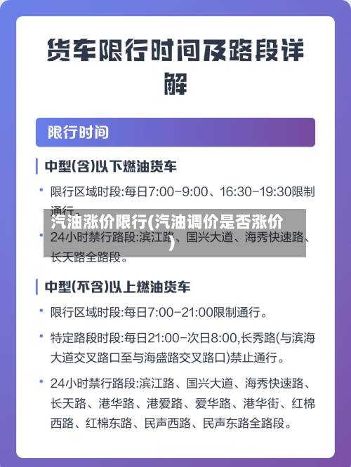 汽油涨价限行(汽油调价是否涨价)-第1张图片
