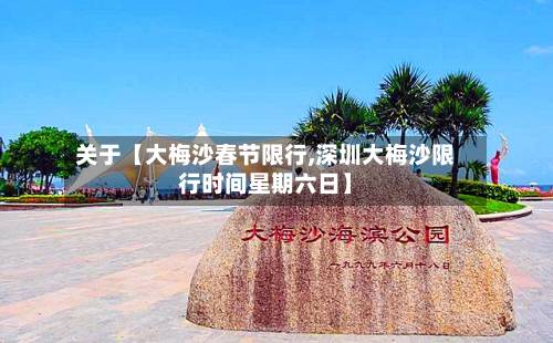 关于【大梅沙春节限行,深圳大梅沙限行时间星期六日】-第1张图片