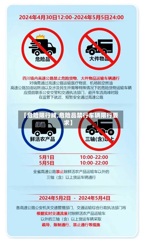 【危险限行牌,危险品禁行车辆限行要求】-第1张图片
