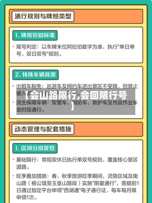 【会山路限行,会回限行号】-第2张图片