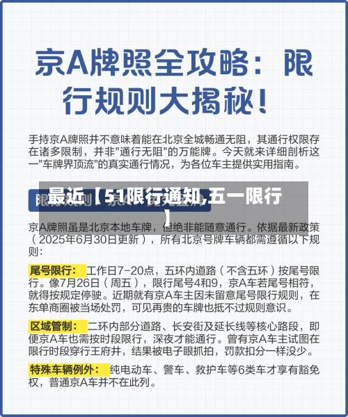 最近【51限行通知,五一限行】