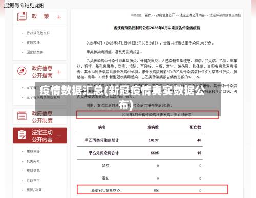 疫情数据汇总(新冠疫情真实数据公布)-第2张图片