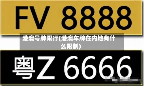 港澳号牌限行(港澳车牌在内地有什么限制)