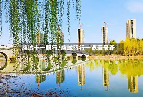 应城十一限行/应城限行一览表最新-第3张图片